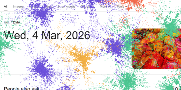 Search “Holi” On Google & Watch The Magic Unfold.