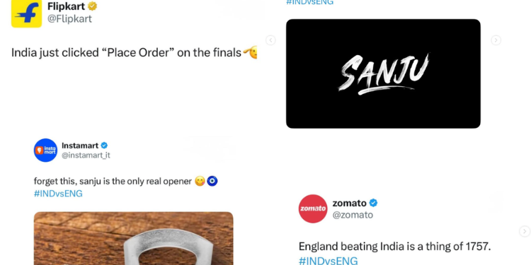 India Smashes England & Brands Smash The Internet
