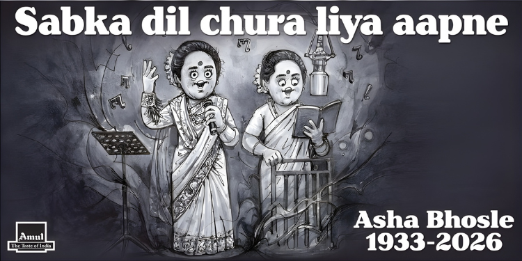 Sabka Dil Chura Liya Aapne’: Amul’s Latest Topical Celebrates Asha Bhosle’s Legacy