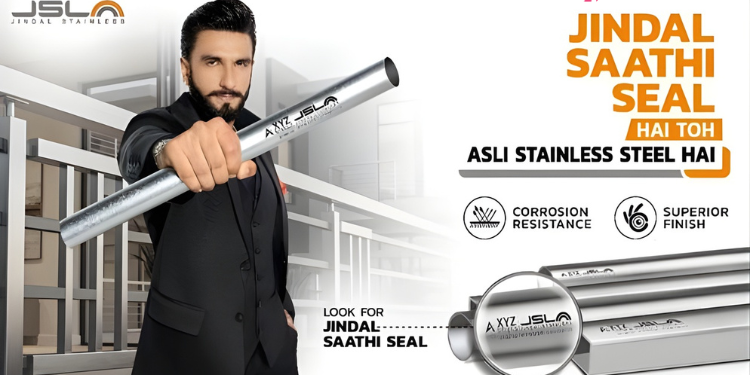 Jindal Stainless, Jindal Saathi Seal, Ranveer Singh, Amit Trivedi, Abhyuday Jindal, Vijay Sharma Jindal Stainless Saathi Seal campaign, Jindal launches campaign, Ranveer Singh Jindal Stainless ad, Saathi Seal introduced, Focus on authenticity, Consumer awareness push