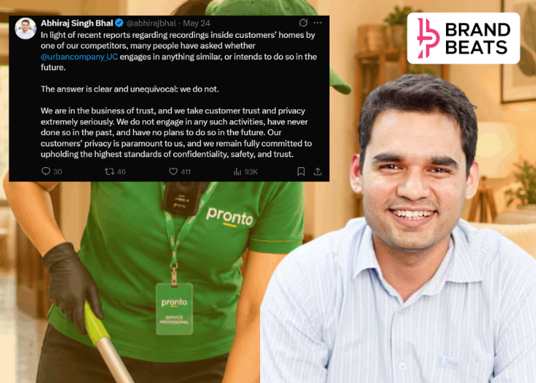 Urban Company CEO Reacts After Pronto Faces Backlash Over Home Recordings For AI-Training