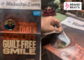 Mother Dairy Adds A Real Mirror To Hindustan Times Front Page For Sustainability Campaign