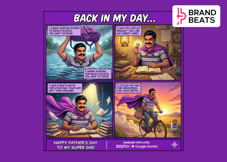 Zepto & Google Gemini Turn Dad Lore Into Comic Book Adventure