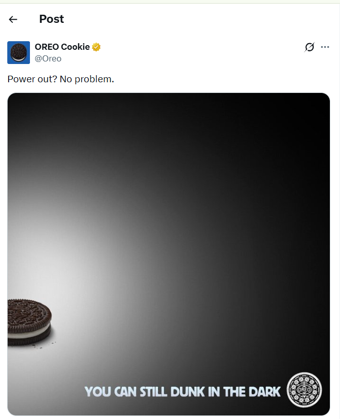 Oreo's "Dunk In The Dark" Became the Gold Standard for Real-Time Marketing