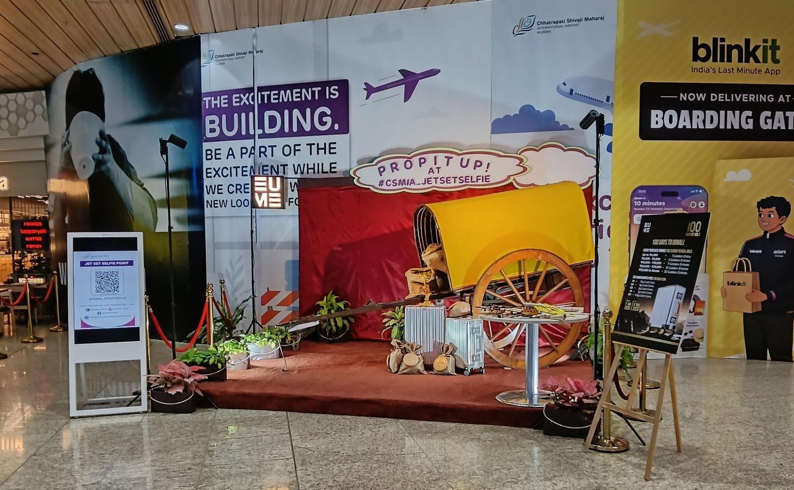 EUME Brings ‘100 Days Of Gold’ Campaign To Mumbai Airport With T2 Installation