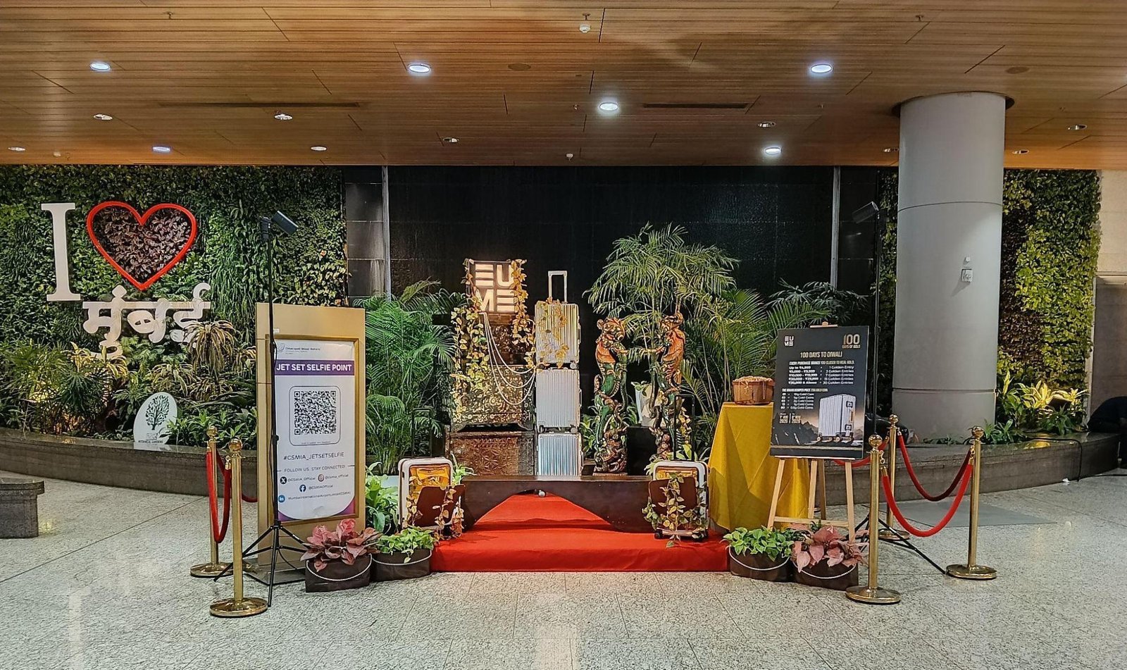 EUME Brings ‘100 Days Of Gold’ Campaign To Mumbai Airport With T2 Installation