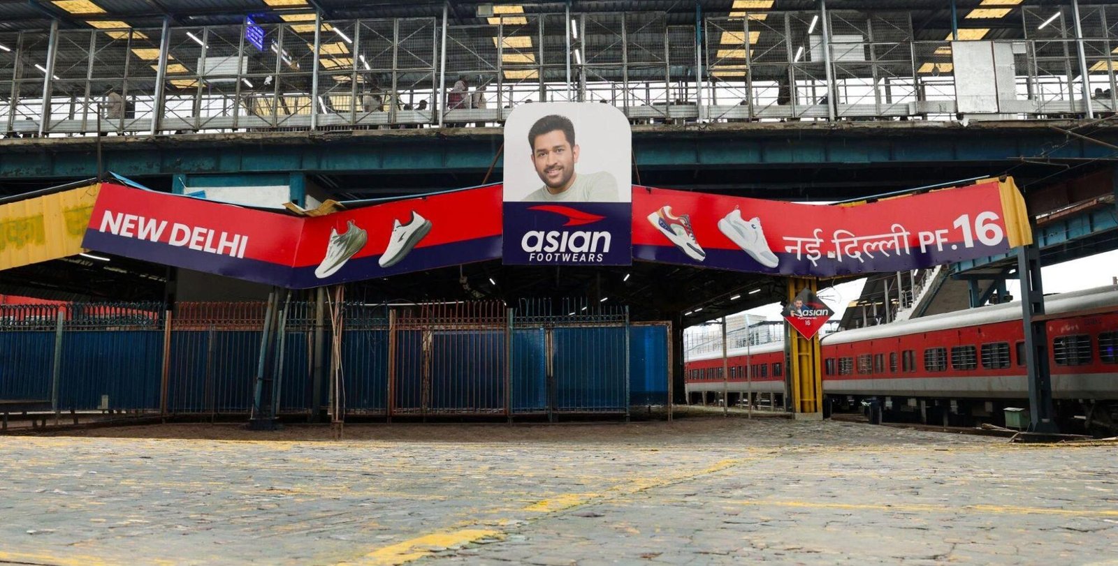 Asian Footwears Secures New Delhi Railway Station Platform Naming Rights, Features MS Dhoni