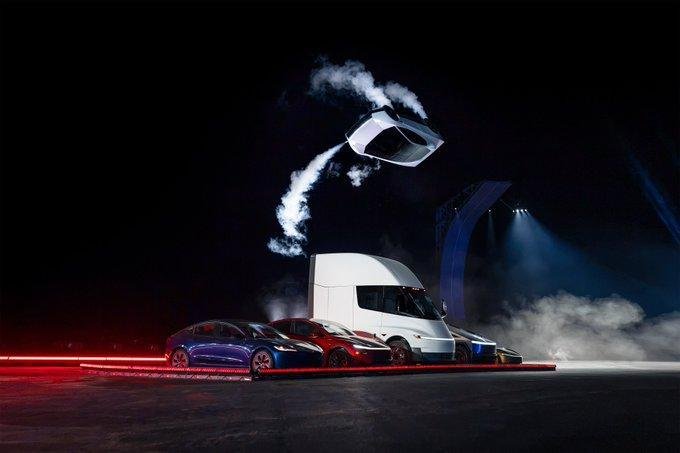 Elon Musk Takes Tesla Roadster For A Flight With Rocket Thrusters, Targets 2028 Production
